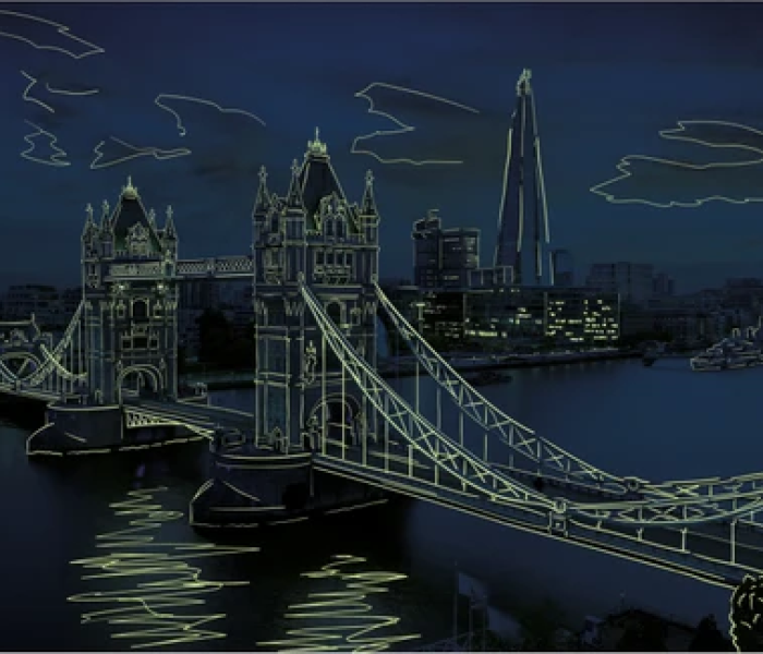 Puzzle - Dino - Puzzle Luminoso Crepuscolo sul Tower Bridge