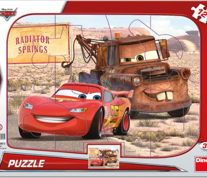 Puzzle - Dino - Auto Fulmini e Tuoni