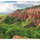 Puzzle - Dino - Valle rossa - Puzzle Panoramico