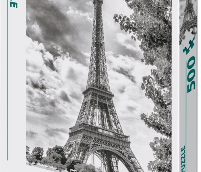 Puzzle - Dino - Torre Eiffel in bianco e nero