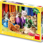 Puzzle - Dino - Gattini colorati