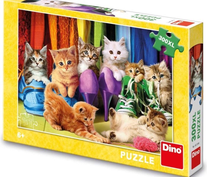 Puzzle - Dino - Gattini colorati