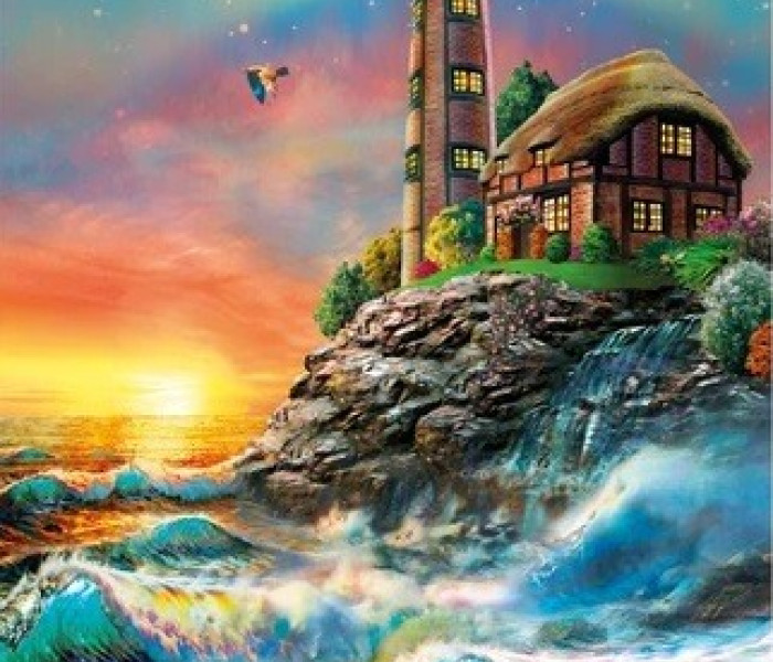 Puzzle - Dino - Puzzle del faro luminoso