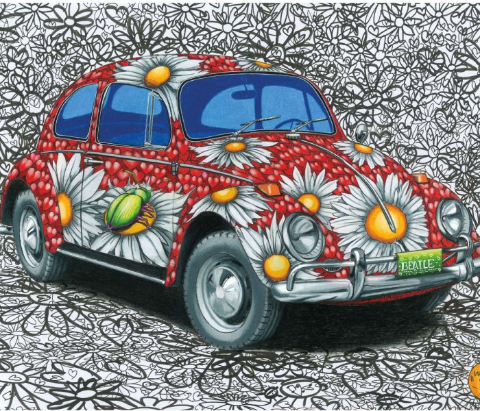 Puzzle - Dino - Maggiolino VW verniciato