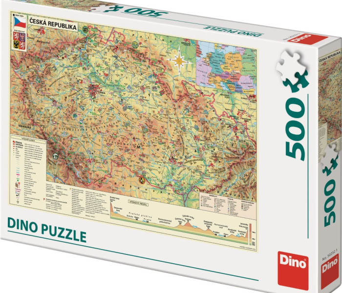 Puzzle - Dino - Mappa della Repubblica Ceca