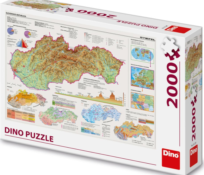 Puzzle - Dino - Mappa della Slovacchia