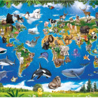 Puzzle - Dino - Mappa degli animali
