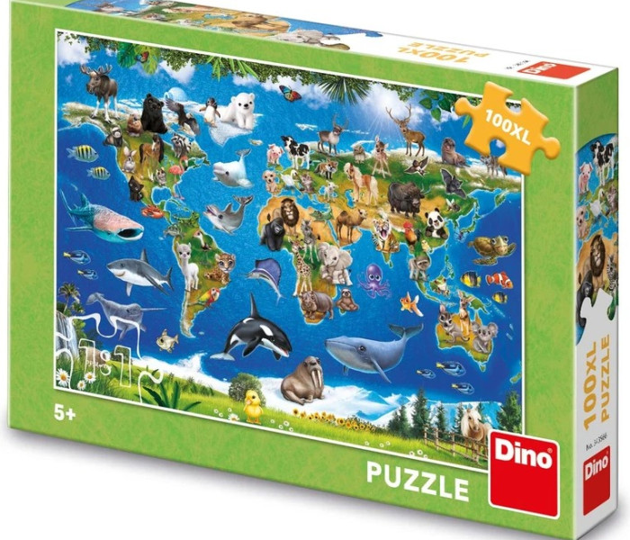 Puzzle - Dino - Mappa degli animali