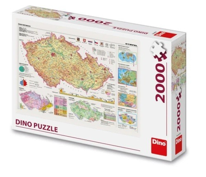 Puzzle - Dino - Mappe della Repubblica Ceca