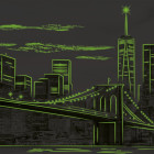 Puzzle - Dino - Puzzle Luminoso New York