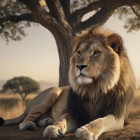 Puzzle - Dino - Leone a riposo