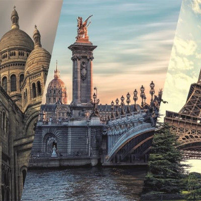 Parigi Collage - Puzzle Panoramico