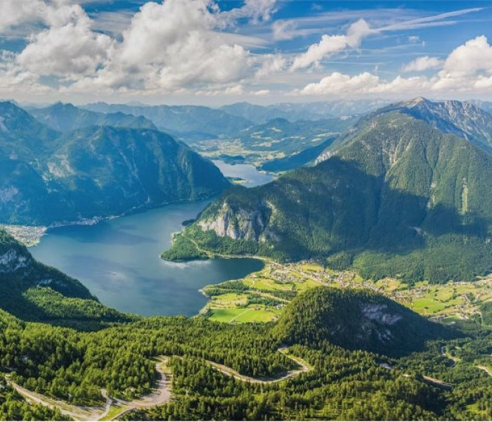 Puzzle - Dino - Vista sulle Alpi - Puzzle Panoramico