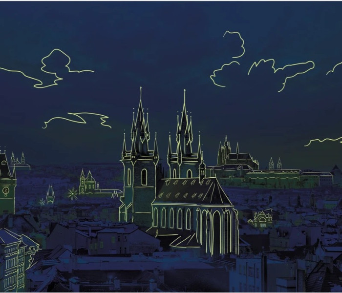 Puzzle - Dino - Puzzle Luminoso Vista di Hradčany