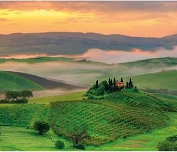 Puzzle - Dino - Tramonto - Puzzle Panoramico