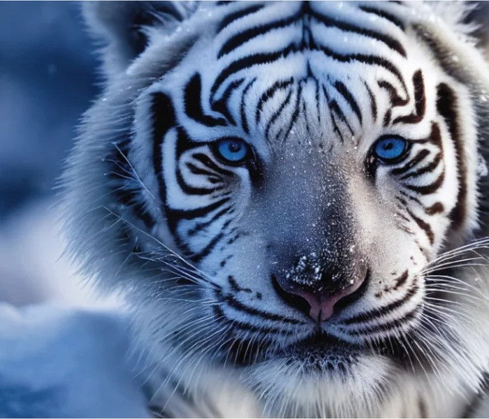 Puzzle - Dino - Tigre bianca