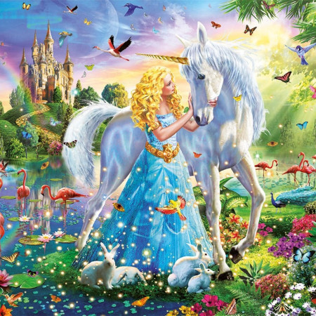 Unicorno e principessa