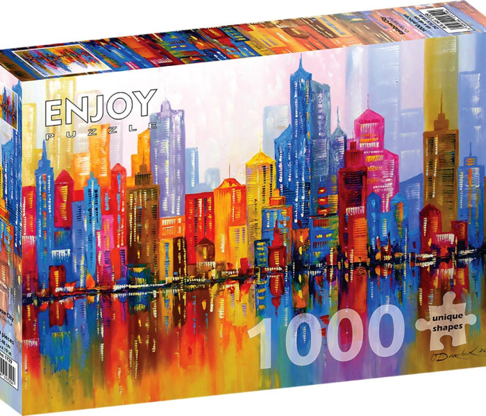 Puzzle - Enjoy - Città arcobaleno