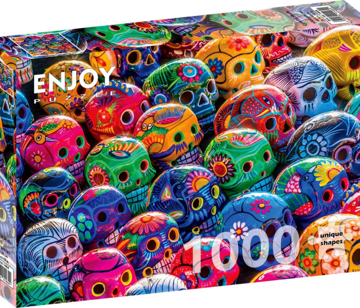 Puzzle - Enjoy - Teschi colorati