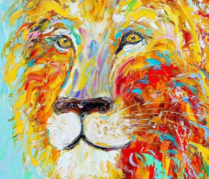 Puzzle - Enjoy - Leone colorato