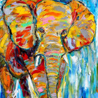Puzzle - Enjoy - Elefante colorato