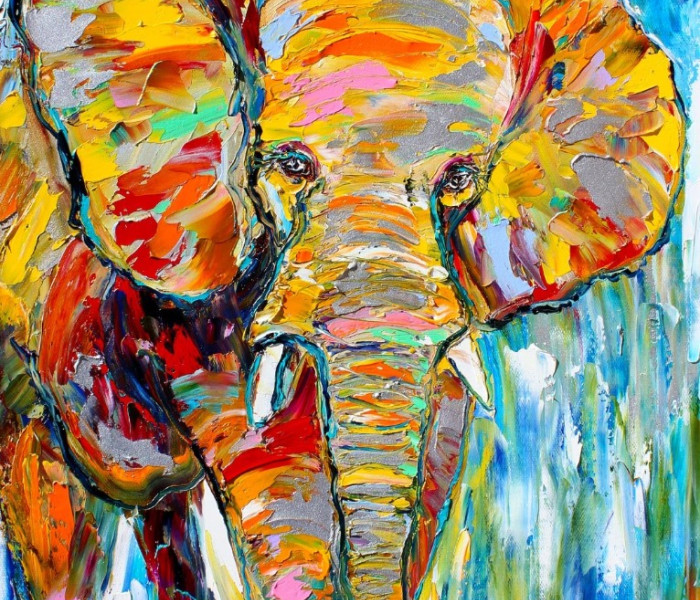 Puzzle - Enjoy - Elefante colorato