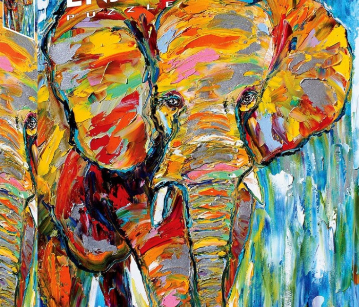 Puzzle - Enjoy - Elefante colorato