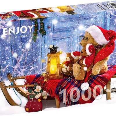 Orsacchiotti con cappelli di Babbo Natale