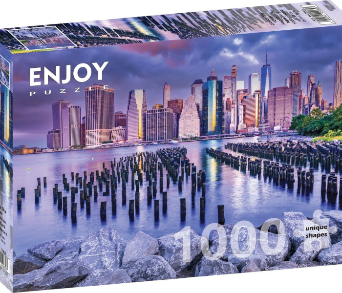 Puzzle - Enjoy - Cielo nuvoloso su Manhattan, New York