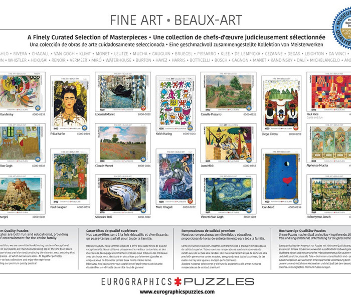 Puzzle - Eurographics - Gli autoritratti di Van Gogh