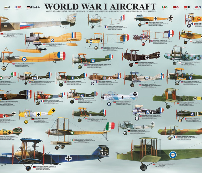 Puzzle - Eurographics - aerei della prima guerra mondiale
