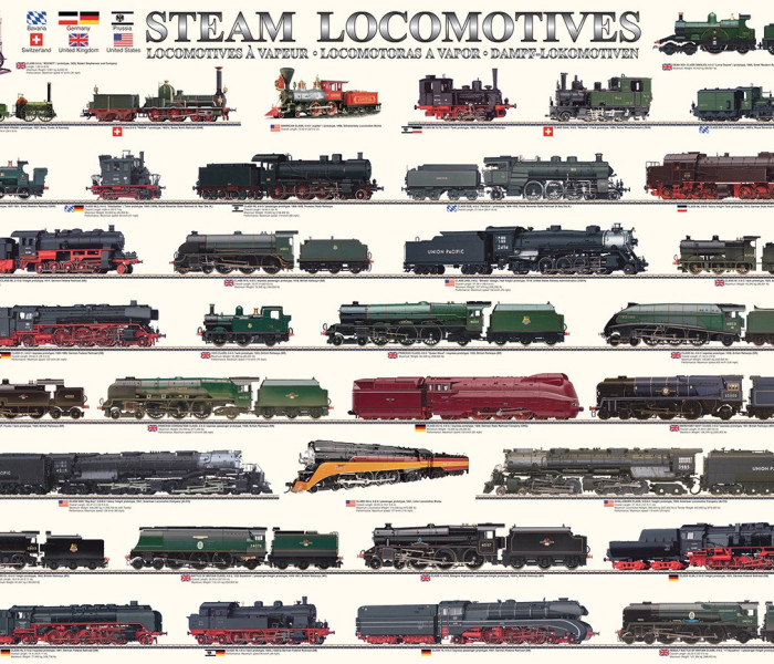 Puzzle - Eurographics - Locomotive a vapore