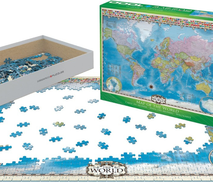 Puzzle - Eurographics - Mappa del mondo