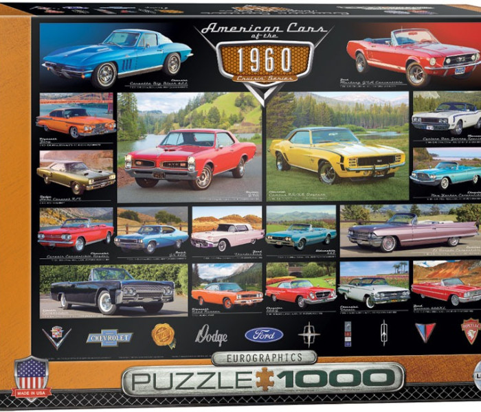 Puzzle - Eurographics - Automobili americane degli anni  60