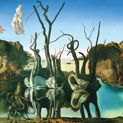 Salvador Dalí, Cigni che riflettono gli elefanti