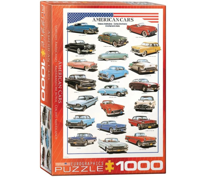 Puzzle - Eurographics - Automobili americane degli anni  50