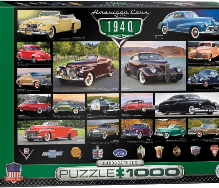 Puzzle - Eurographics - Automobili americane degli anni  40
