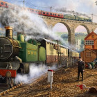 Puzzle - Falcon - Trasporto della posta su rotaia