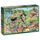 Puzzle - Falcon - Uccelli nel giardino primaverile
