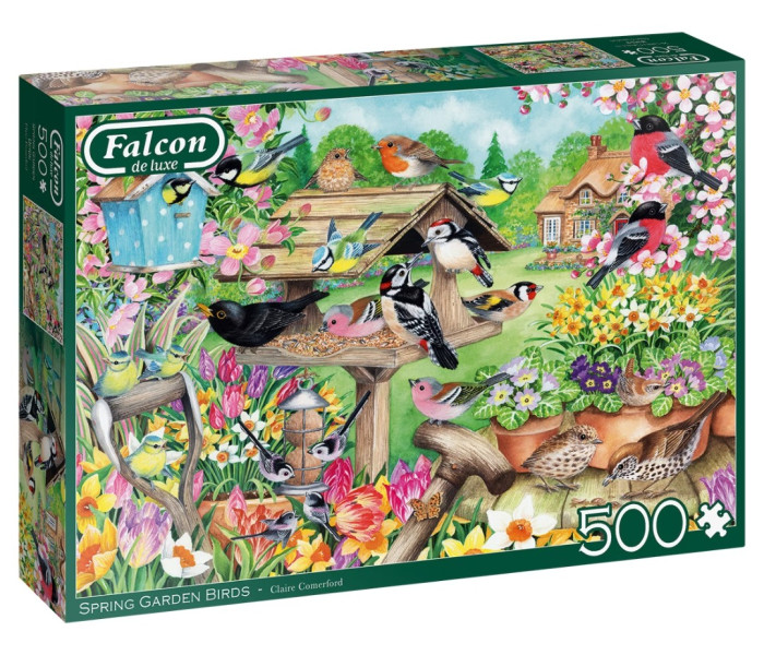 Puzzle - Falcon - Uccelli nel giardino primaverile