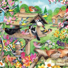 Puzzle - Falcon - Uccelli nel giardino primaverile