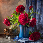 Puzzle - Grafika - Peonie rosse