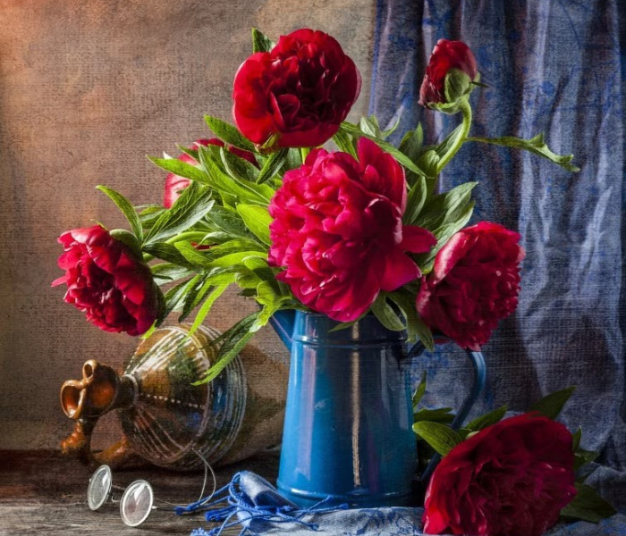 Puzzle - Grafika - Peonie rosse