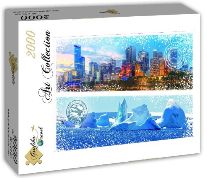 Puzzle - Grafika - Viaggio intorno al mondo - Australia, Antartide