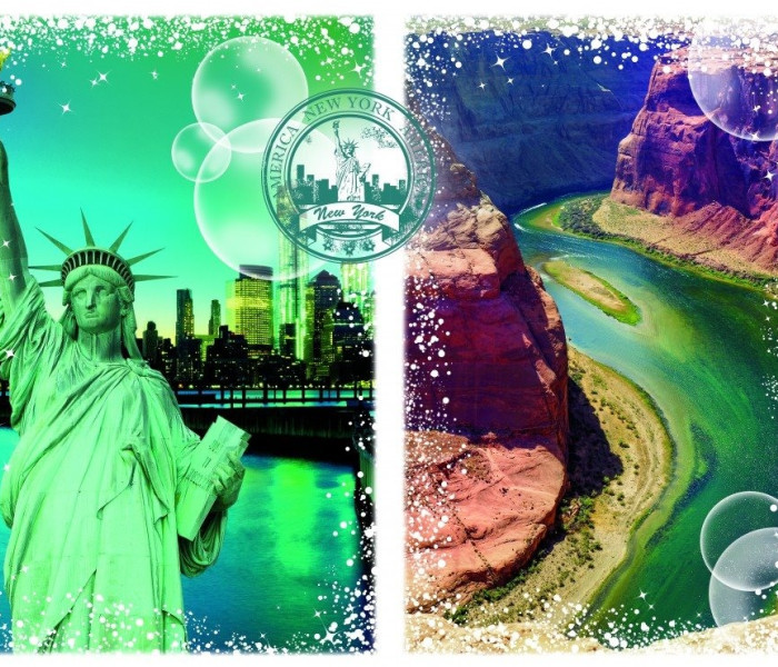 Puzzle - Grafika - Viaggio intorno al mondo - Stati Uniti d America