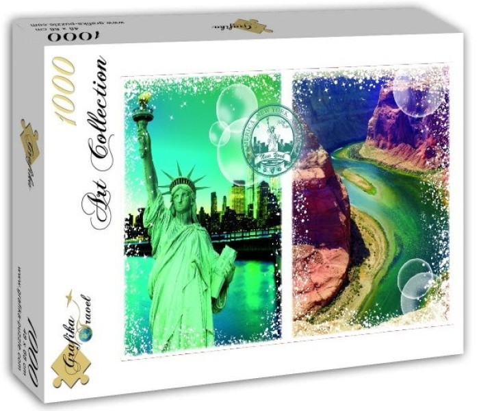 Puzzle - Grafika - Viaggio intorno al mondo - Stati Uniti d America