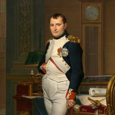 L'imperatore Napoleone nel suo studio alle Tuileries