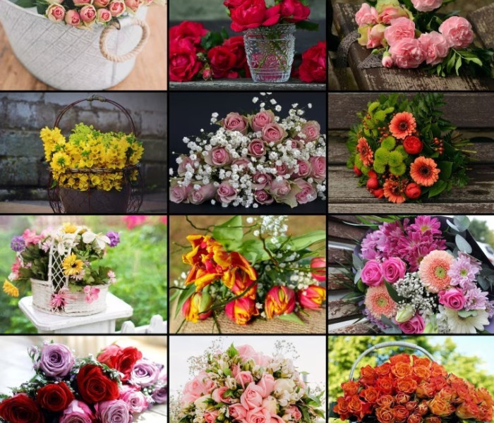 Puzzle - Grafika - Collage di fiori