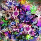 Puzzle - Grafika - Fiori e farfalle