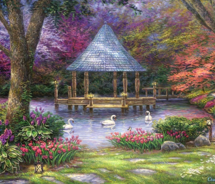 Puzzle - Grafika - Il lago dei cigni